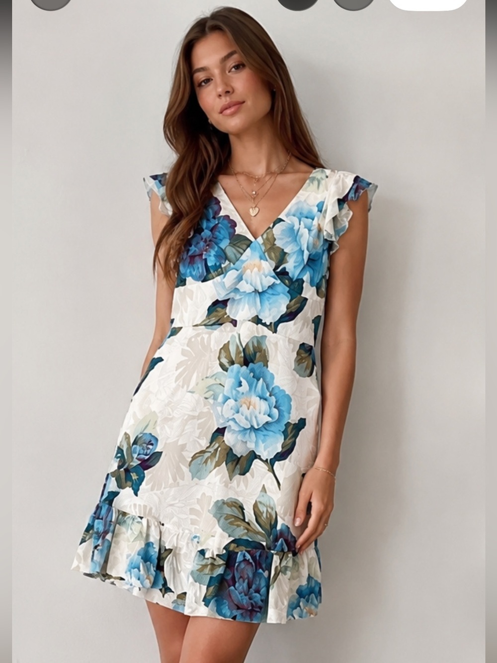 Anna Sui floral mini dress size 2